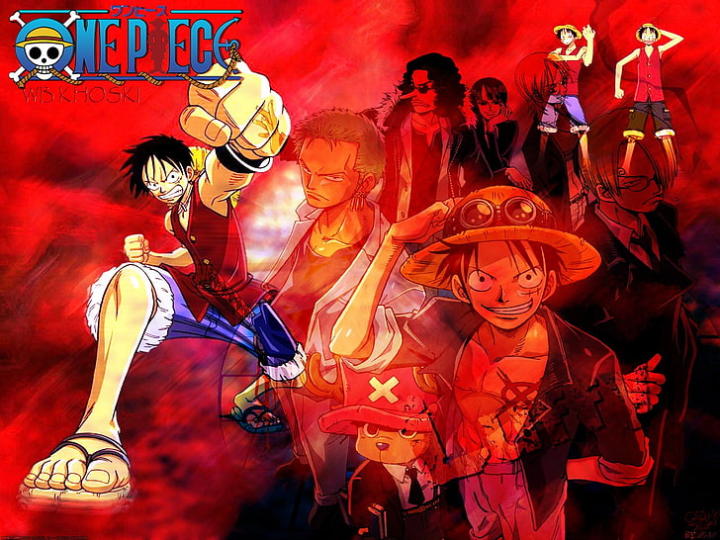 one piece poster en pergamino se busca a luffy